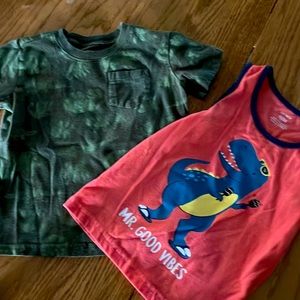 2 Dinosaur 🦕 boys Shirts